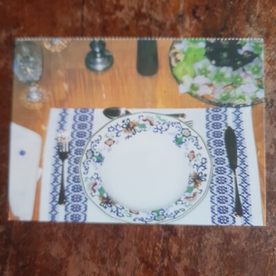 A. G. Weber, Spinner & Färber Postkarte: Nankin Tischsets & Servietten Eve Brigden