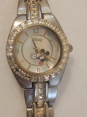 Vintage Disney‎ Crystal Rhinestone Stainless Steel Watch Vintage Disney Crystal Rhinestone Stainless Steel Watch main image 2