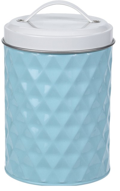 blue and white tea coffee sugar canisters