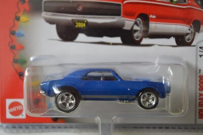 Hot Wheels Holiday Rods BLUE 1967 Chevy Camaro Larry Wood Real