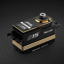 POWER HD STORM S15 Brushless Premium Titaniun & Stell Gear Digital Servo Golden