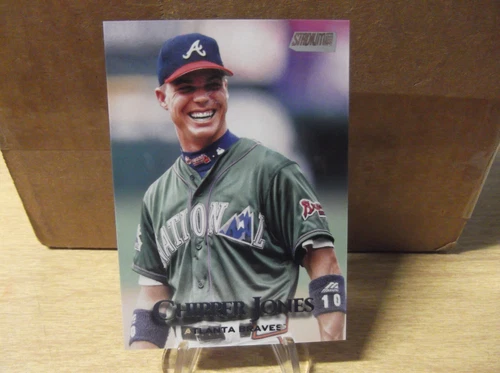 CHIPPER JONES 2019 STADIUM CLUB #78 PHOTO VARIATION SP BRAVES