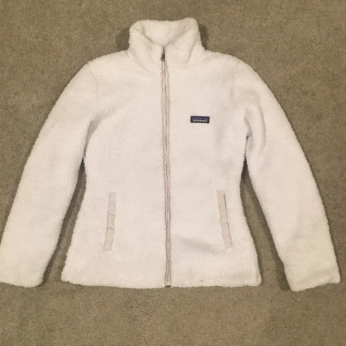 Patagonia Women's Los Gatos Full Zip Fleece Jacket White - Sz S - Style  25211