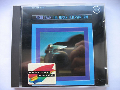 OSCAR PETERSON TRIO-NIGHT TRAIN. 1984 CD ALBUM.WEST GERMAN. COOL JAZZ. EX CON
