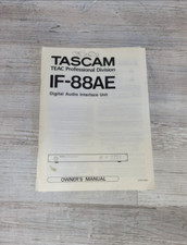 TASCAM TEAC Professional Division IF-88AE Digital Audio Interface Unit Manual