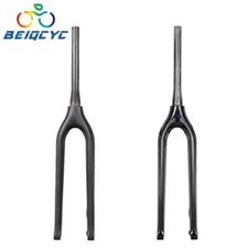 29er Carbon Fiber Rigid Front Fork Mountain Bike 100x15mm Hub Disc Brake 160mm