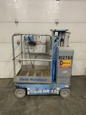 2016 GENIE GR12 12’ ELECTRIC RUNABOUT SCISSOR VERTICAL MAST DRIVABLE MAN LIFT