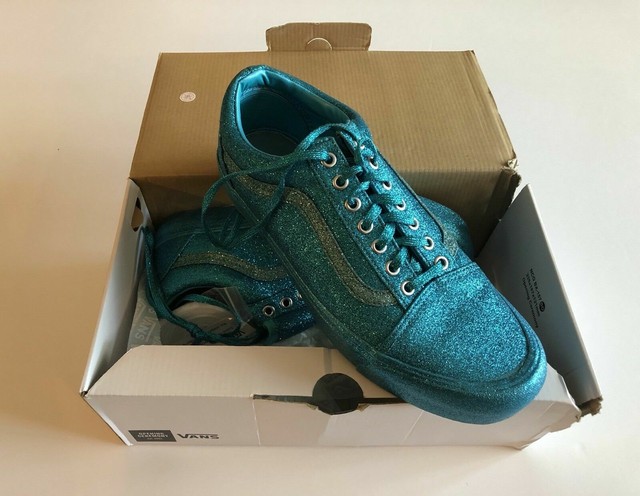 glitter blue vans