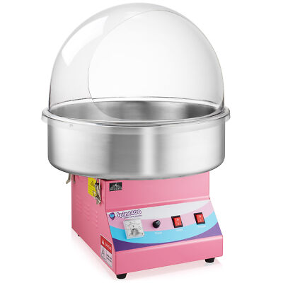 Cotton Candy Machine with Dome Shield, Commercial Electric Candy Floss Maker
