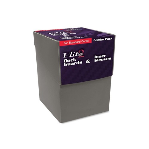 BCW Combo Pack - Inner Sleeves and Elite2 Deck Guards-CoolGray (1-PAK-DGEG2-CGY) - Picture 2 of 4