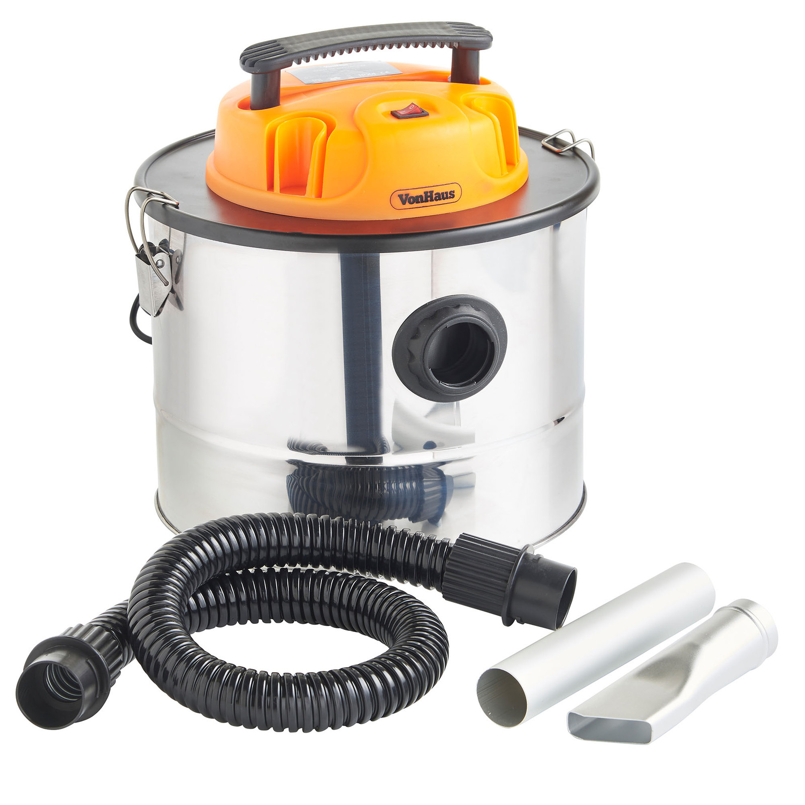 VonHaus 15L Fireplace Ash Vacuum Cleaner Wood Burner BBQ Grill Stove