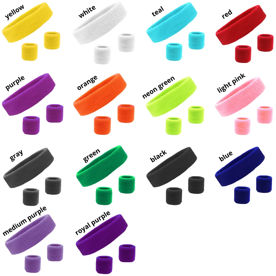 Комплект обруч для упражнений повязка на голову повязка на запястье тренировка голова повязка на запястье - Изображение 4 из 4