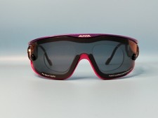 VINTAGE ALPINA OVERSIZED MULTICOLOR ACETATE SHIELD SUNGLASSES MADE IN GERMANY