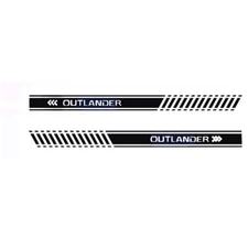 For Mitsubishi Outlander Vinyl Decal Sticker Graphics Kit Sport Side Door 2pcs