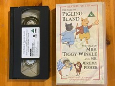 Pigling Brand Mrs Tiggy-Winkle Mr Jeremy Fisher Kids VHS Video pre owned