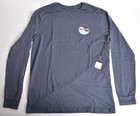 NWT Mens Roark Balance Staple Long Sleeve Tee Shirt $49 M blue