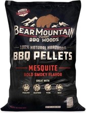 Hardwood Pellets, Bear Mountain BBQ 100% All-Natural, Mesquite Flavor (20 lb)