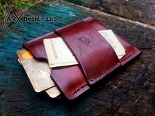 Leather Card Holder Slim Wallet Minimalistic Wallet business cards Pocket