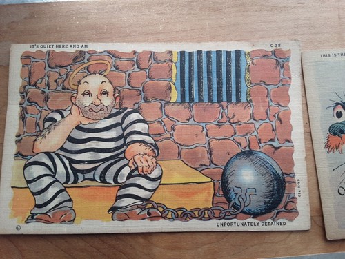 Vintage Post Card Lot Cartoon Post Cards OLD Attic Find UNUSED - Picture 6 of 24