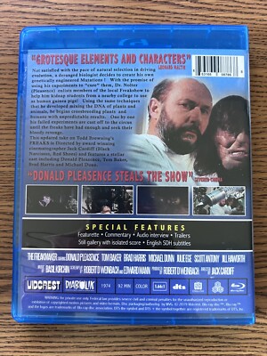 The Freakmaker (1974) Blu-Ray W/ Slipcover Diabolik Vidcrest