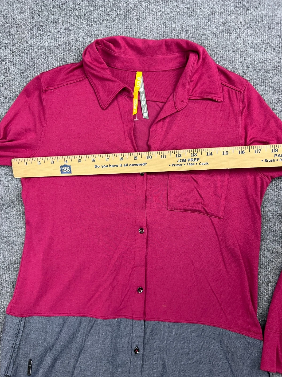 lole rachel blouse tunic button front pocket modal shirt
