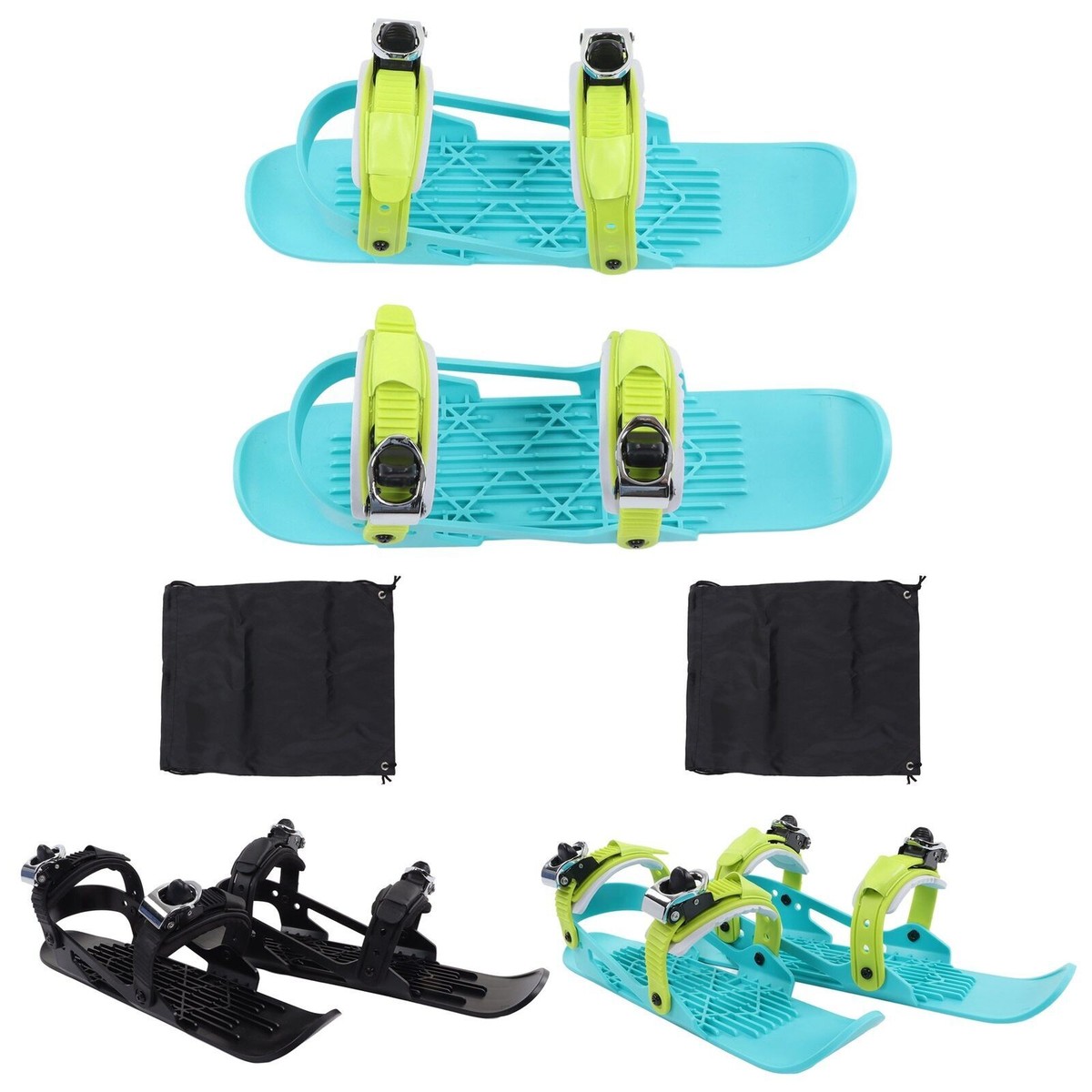 Mini Patins à Ski à Fixer Sur Chaussures – Planche De Ski Pour Descente Hiver – HW (neuf)
