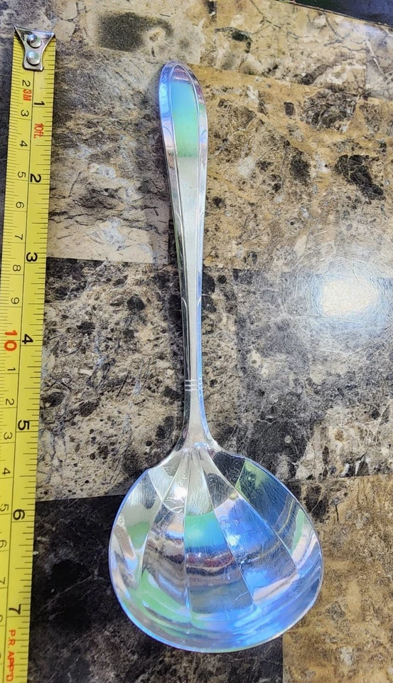 👌NOBILITY PLATE VINTAGE 1937 REVERIE PTRN "7 1/4" SILVERPLATED GRAVY LADLE 🤎 - Image 3 of 4
