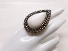 Bardot Ring Samantha Wills Natural White Stone Bohemian Statement Adjustable — photo 4