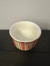 Pfaltzgraff Equator Striped Ceramic Dip Bowl  