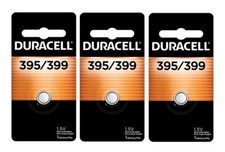 3  Duracell Silver Oxide 395/399 1.5 V 55 Ah Electronic/Watch Battery 1 pk