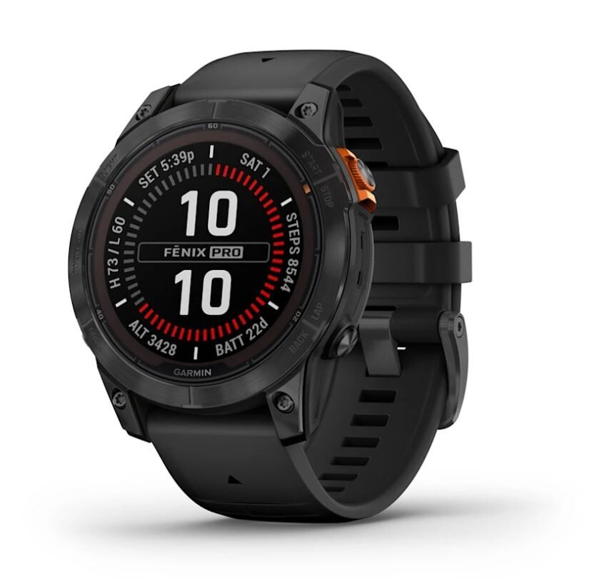 Reloj inteligente Garmin Fenix 7 Pro gris pizarra solar 47 mm SIN Wi-Fi 010-02777-02