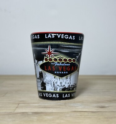 Las Vegas Nevada 3D Ceramic Shot Glass Souvenir Gift Bar