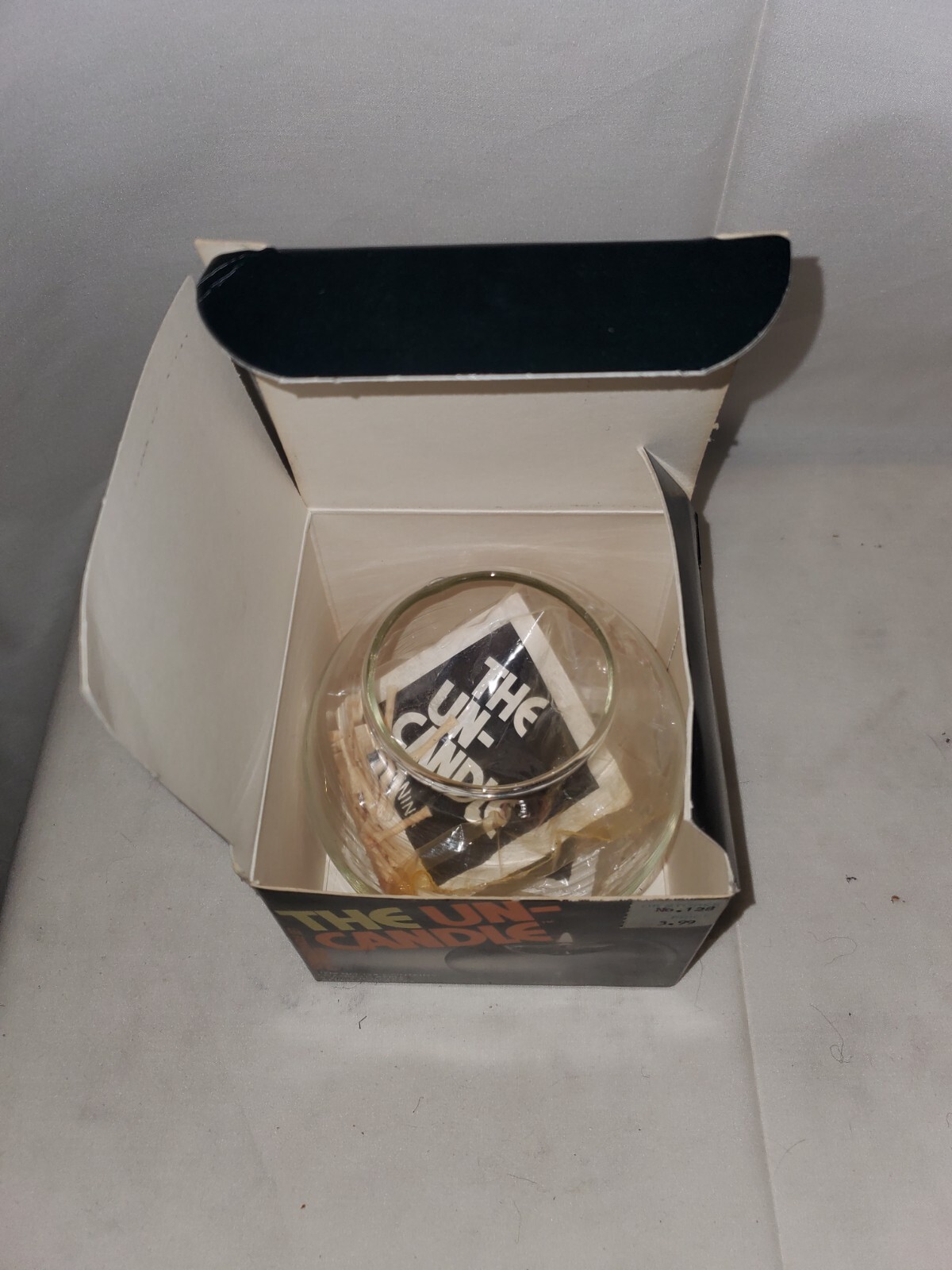 NIB Pyrex Corning UNCANDLE No. 128 Candled Apple Shape with Wicks & Wick Holders