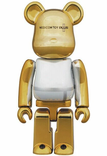 BE@RBRICK MEDICOM TOY PLUS GOLD CHROME-