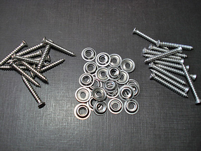 8 x 1-1/4'' & 1-1/2'' exterior interior trim stainless screws flange washers M