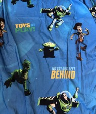 VTG Disney Pixar Toy Story Sheet Set Buzz Woody Full/Double Flat Fitted Pillow