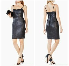 BCBG MAXAZRIA BLACK ELISE COCKTAIL DRESS SZ XS 0 2. RV 298 