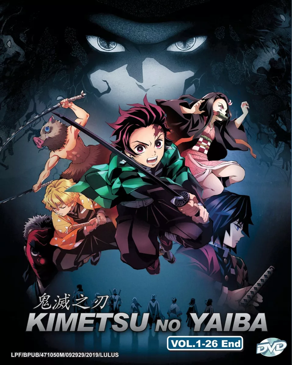 Demon Slayer Kimetsu no Yaiba Anime NOW ENGLISH DUBBED Episodes 1 - 26 DVD  Box