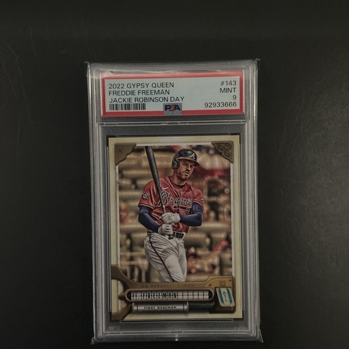 2022 Topps Gypsy Queen Jackie Robinson Day Photo Var #143 Freddie Freeman PSA 9!
