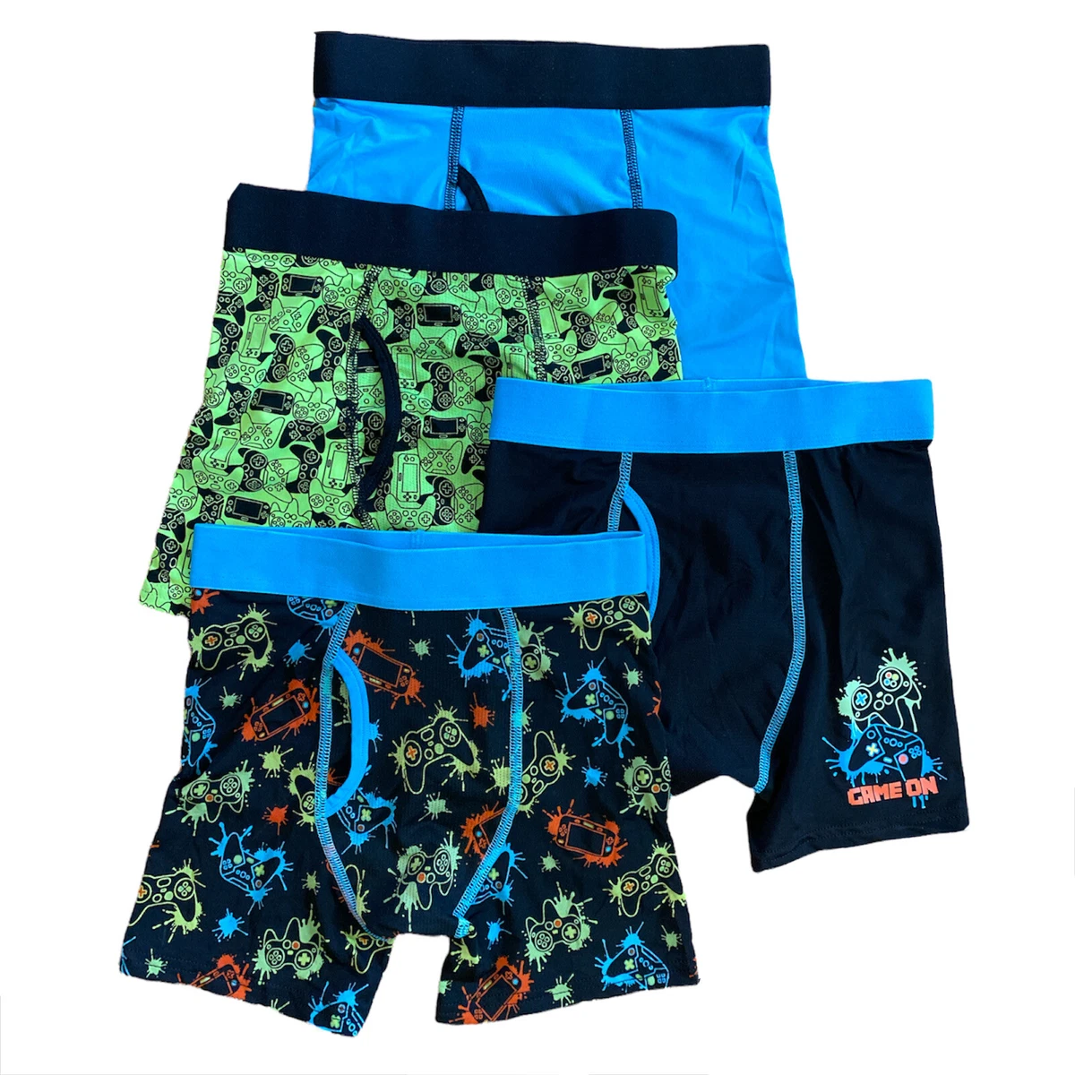 Boys' Athletic Works Boxer Briefs Gamer Video Game Underwear x 4