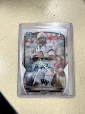 SAM HARTMAN RC AUTO 2022 1st BOWMAN CHROME U UNIVERSITY FOOTBALL CARD #51