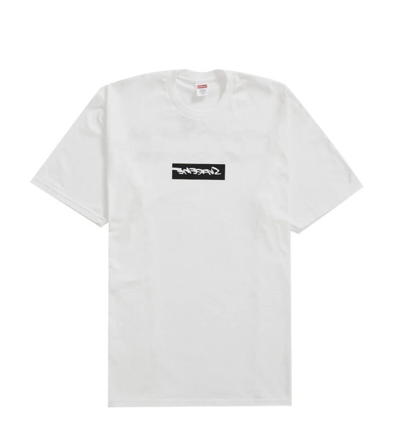 T shirt logo Supreme Futura Box blanc 2024   Taille XXL * İn Main