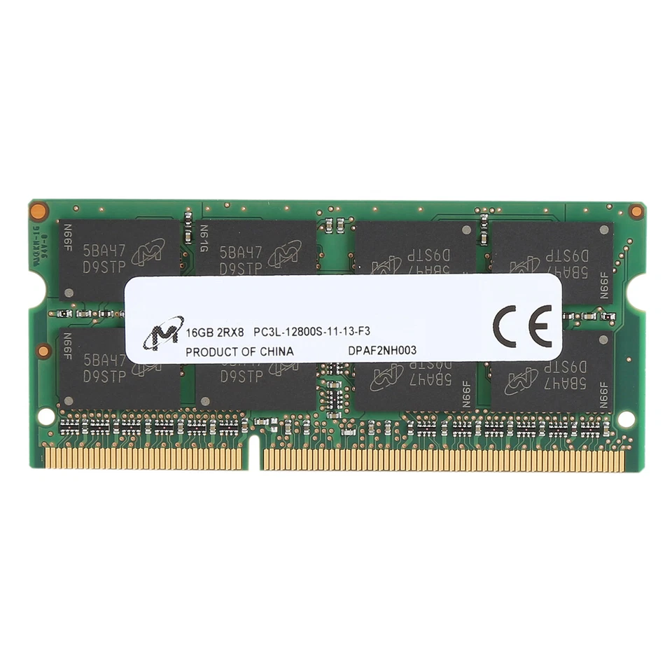 Crucial DDR3L 16GB 1600MHz SODIMM PC3L-12800 204-Pin 1.35V CL11 Notebook Memory - Image 3 of 3