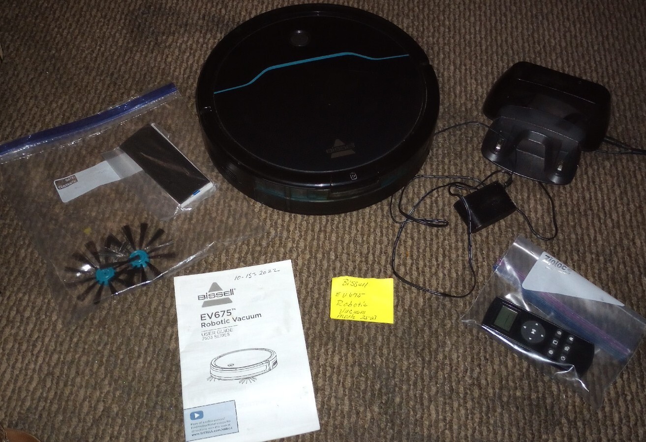 BISSELL EV675 Robotic Vacuum Cleaner Black eBay