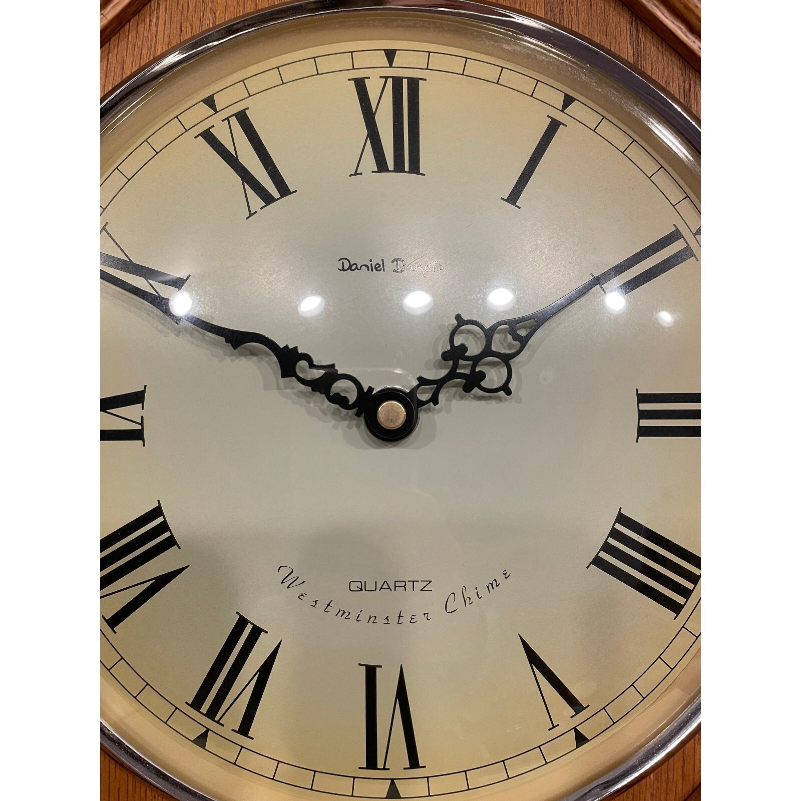 DANIEL Dakota Quartz Regulator Westminster Chime Wall CLOCK 24" x 14" x