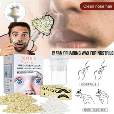 Nose Wax Kit Men, Nose And Ear Hair Waxing Kit With Ghana