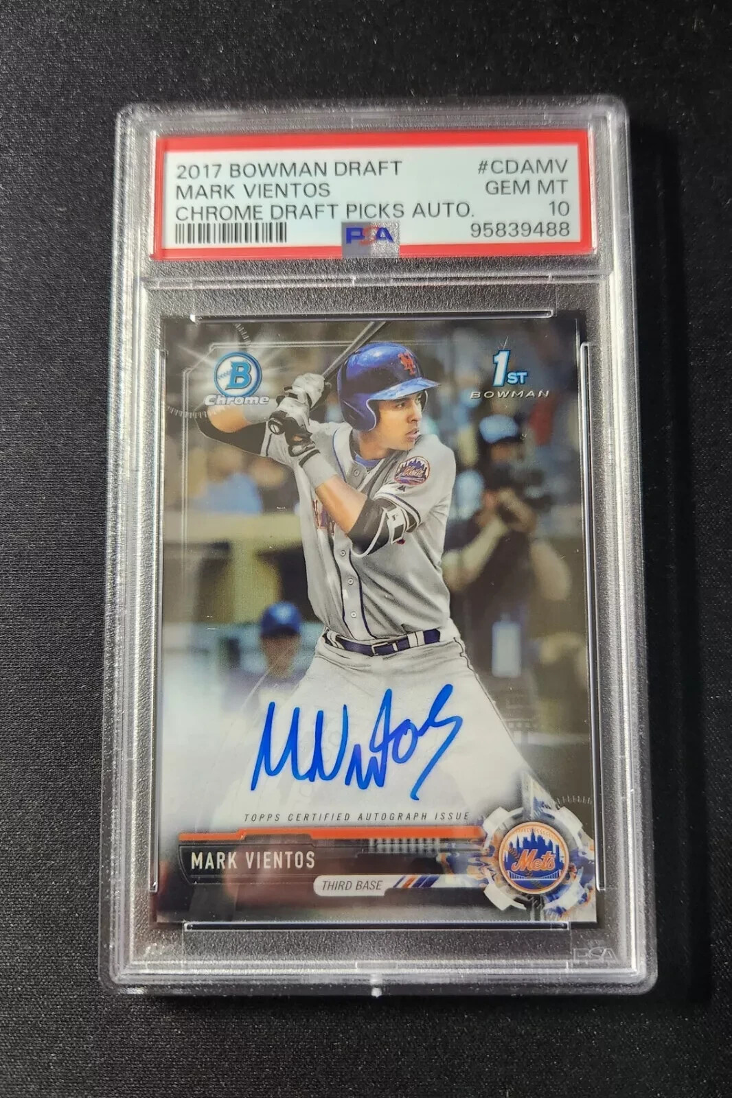 2017 Bowman Draft Mark Vientos AUTO PSA 10 Bowman 1st Rookie RC Mets eBay