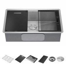Delta 95B931-32S Rivet 32 Workstation Kitchen Sink Undermount 16 - Stainless