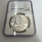 1889 Morgan Silver Dollar $1 NGC Graded MS62