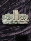 Vintage Brush McCoy Puppies Dogs Ceramic Basket Planter Collectible Decor Green